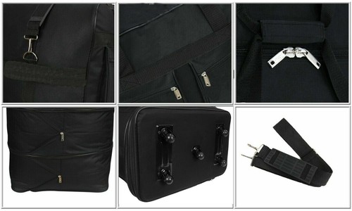 Extra Large Expandable Wheeled Zipper Duffle Cargo Travel Grow Storage Cary Bag - Picture 3 of 4