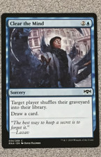 MTG - CLEAR THE MIND 1X- RAVNICA ALLEGIANCE - COMMON - SORCERY - NM 