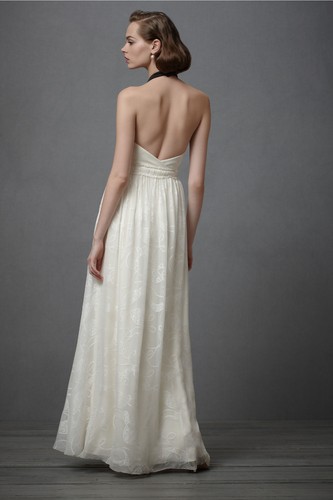 BHLDN Va Et Vien City of Light Ivory Silk Wedding Dress - NWOT- Size 12 - $1,800 - Picture 2 of 5