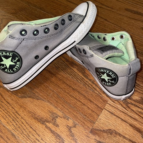 Junior Converse CTAS Street Mid Rise Size 5 Grey Green 660866F GUC no laces - Picture 21 of 21