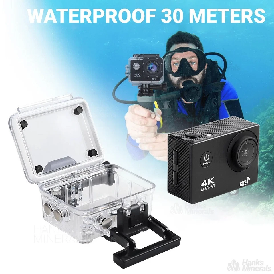 4K Action Camera Sport Video Waterproof Wifi 1080P HD Cam 170° Remote For Go Pro - Image 4 of 4