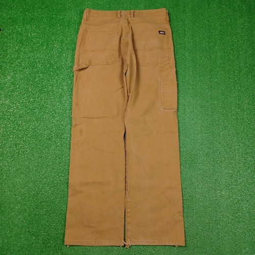 Dickies Carpenter Pants Men 33x32 Canvas Brown Workwear Stained Grunge Stretch | eBay