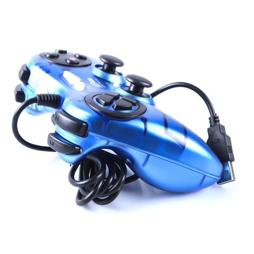 USB PC Dual Shock Joystick, USB Wired Single Joypad - Picture 3 of 4
