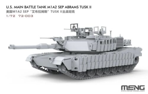 MENG 72-003 1/72 U.S.Main Battle Tank M1A2 SEP Abrams TUSK II Assemble model kit - Picture 2 of 6