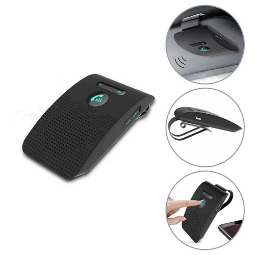 Sun Visor Wireless Phone HandsFree Car Kit Speakerphone Speaker for