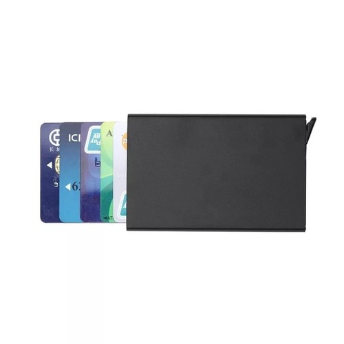 RFID Blocking Credit Card ID Holder Slim Money Men Travel Wallet Thin Minimalist - Picture 7 of 10