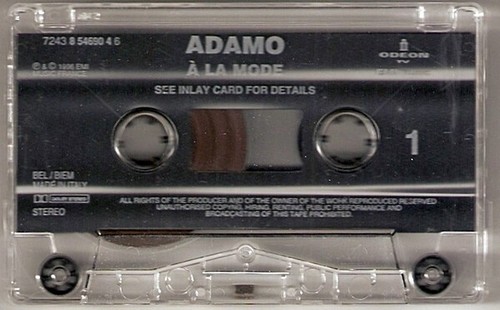 Salvatore Adamo - À La Mode, Original Cassette, Rare Europe Version - Picture 4 of 5