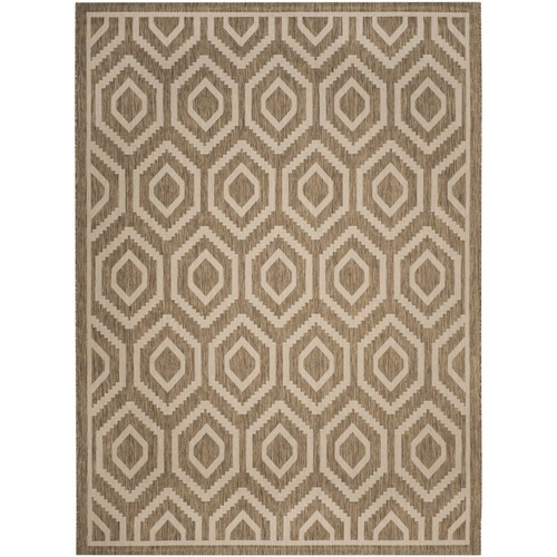 Safavieh Indoor Outdoor CY6902-242 Hof Braun / Knochen Teppich - Bild 3 von 24