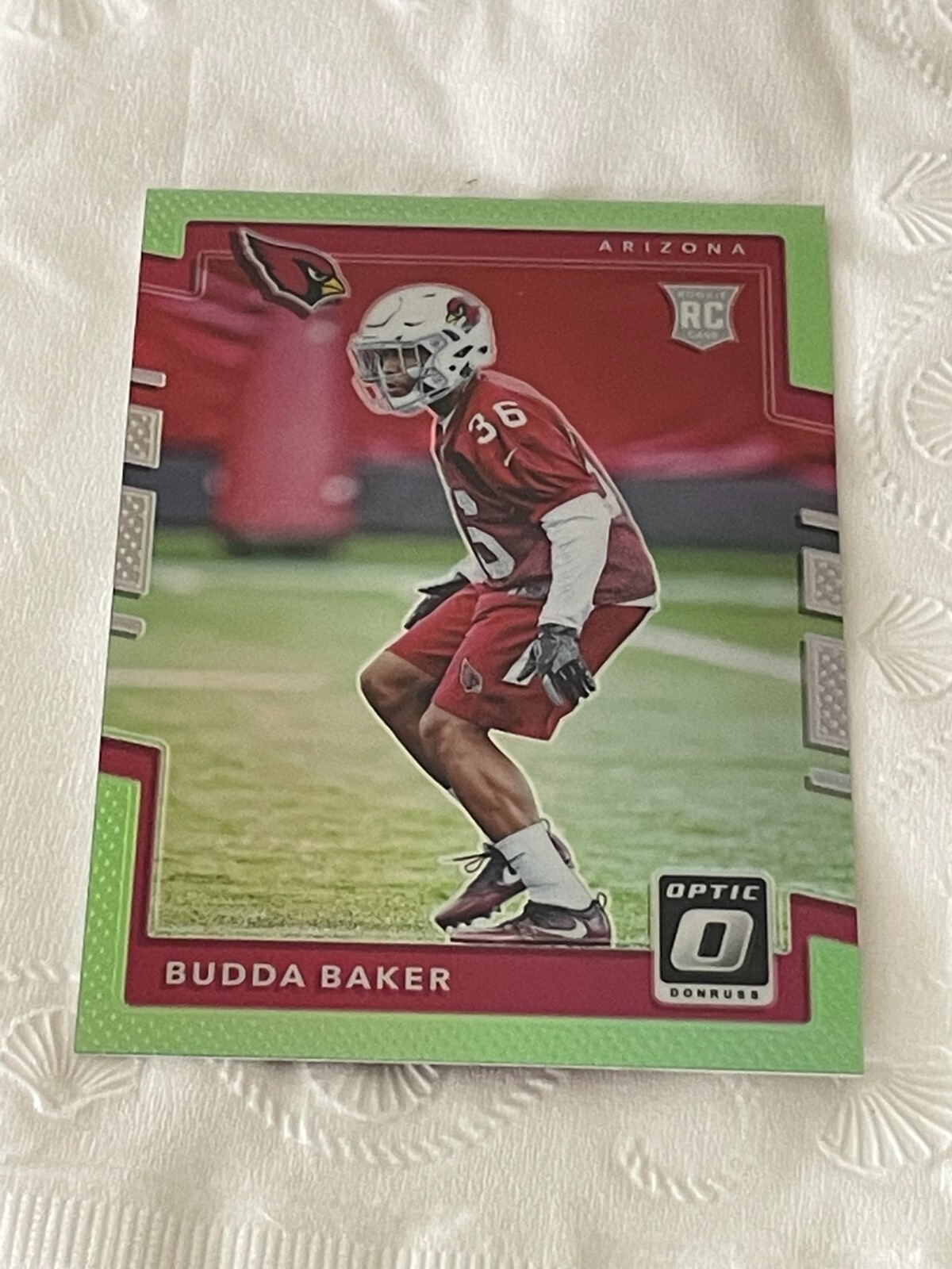 2017 Donruss Optic Budda Baker Lime Green Football #149 Arizona Cardinals RC