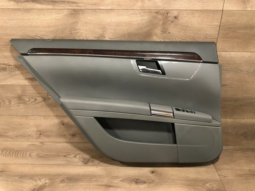 2007-2009 MERCEDES W221 S550 S600 S65 REAR LEFT DRIVER DOOR PANEL COVER GRAY OEM - Picture 2 of 7
