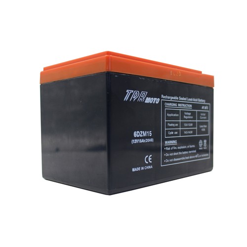 2x 12V 15AH 6-DZM-15 6DZM15 Battery Replace 6DZM12 6-DZM-12 Electric ATV Quad - Picture 4 of 8