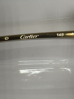 Cartier カルティエ サングラス CT0118SA 001 Cat.3 Cartier CT0118SA 001 Black Round Acetate Gold Panther