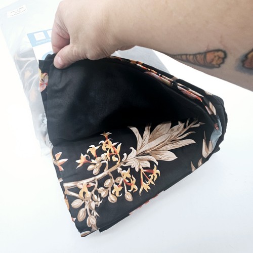 Getiann Black Floral Duvet Cover Set Queen Comforter Cover Set 90"X90" 3 Pieces - Picture 4 of 8