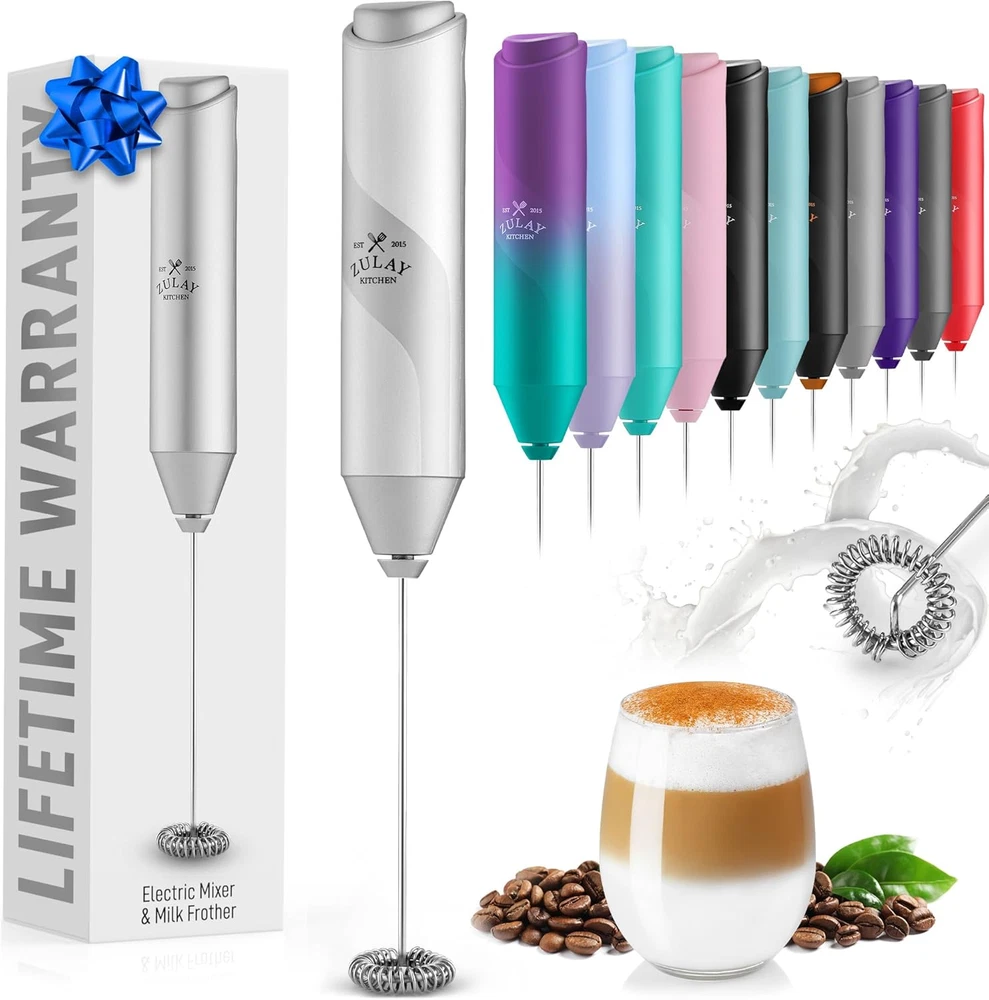 Milk Frother Whisk Mixer Stirrer Coffee Milk Mini Frother-Battery Operated-Handh