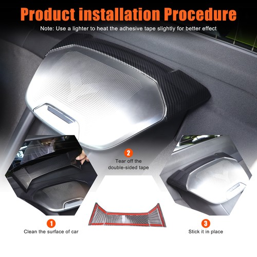 Carbon Fiber ABS Interior Decoration Cover Trim Kit For Corvette C8 2020-2026 - Bild 163 von 236