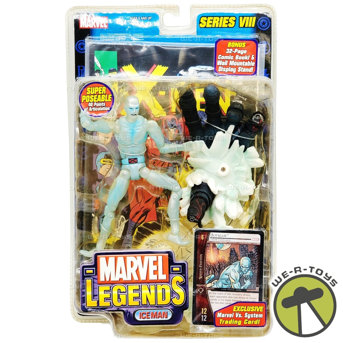 Marvel Legends Series VIII X-Men Iceman Action Figure 2004Toy Biz 71128 NEW Marvel Legends Series VIII X-Men Iceman Action Figure 2004Toy Biz 71128 NEW