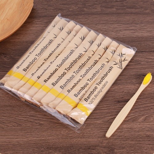 10Pcs Medium-Bristle Bamboo Toothbrush Health Wood Teeth Brush Fibre Wooden Hand - Picture 16 of 41
