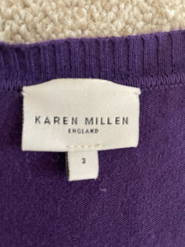 Karen Millen Purple Cardigan Size 3 - Picture 8 of 9