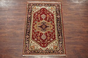 Persian-Serapi-3X5-Hand-Knotted-Oriental-Veg-039-Dye-Antiqued-Area-Rug-Wool-Carpet
