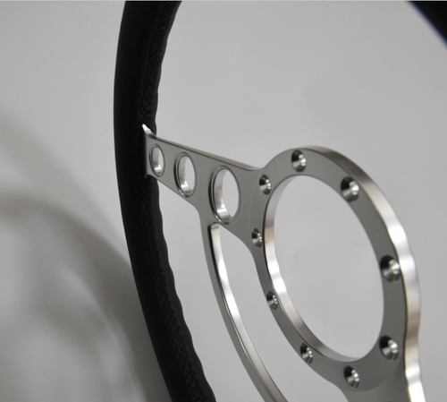 14" Billet Steering Wheels Red Full Wrap Impala Chevy II Nova Chevelle w/ Horn - Bild 4 von 12