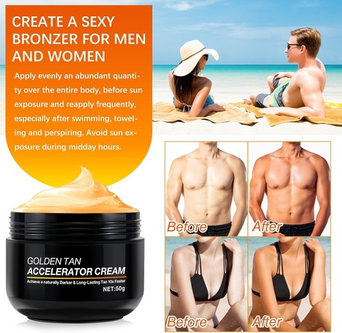 Crema aceleradora de bronceado premium, aceite bronceador, crema para tumbonas, marrón insensivo Ta - Imagen 17 de 17