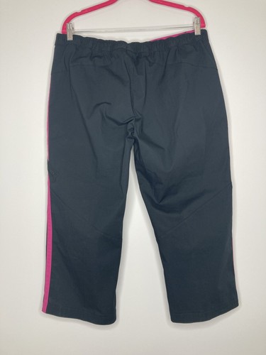 Nike Athletic Capri Pants Women XL (16-18) Black Pink Elastic Waist Cargo NWT - Picture 6 of 6