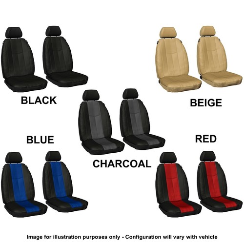 SINGLE ROW CUSTOM LEATHER LOOK SEAT COVER FOR SUBARU LEVORG 16-ON - Picture 2 of 10