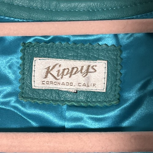 Kippys Turquoise Leather Swarovski Crystal Western Vest Large ? See measurements - Picture 5 of 12