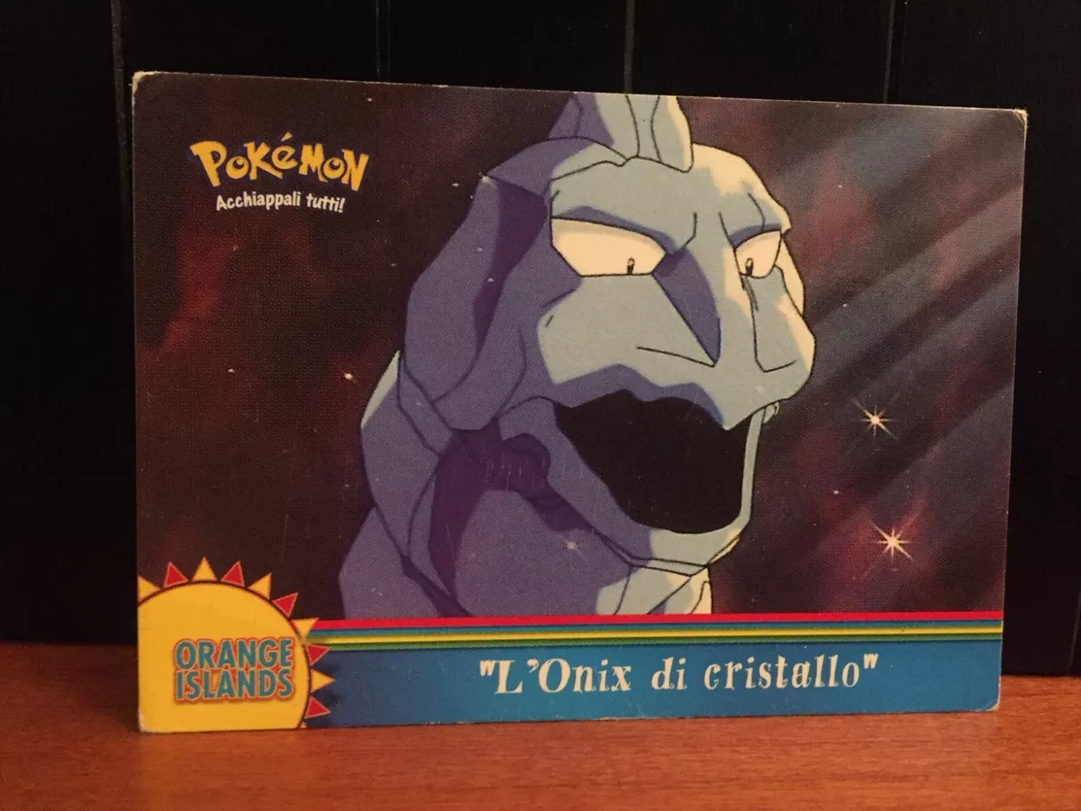 The Crystal Onix Holo Pokemon TOPPS Orange Islands