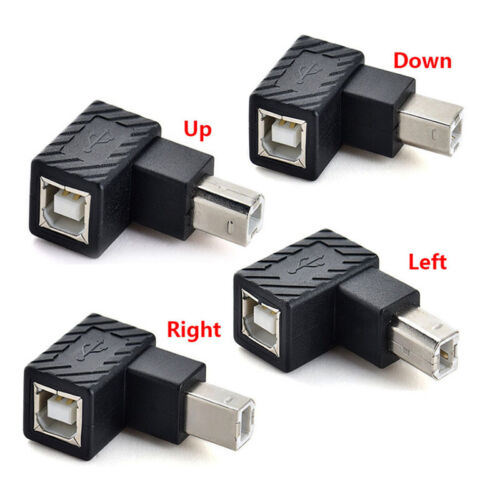90° USB 2.0 Type B Converter Adapter Male to Female Printer Scanner Connector - Picture 9 of 9