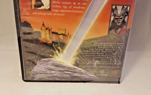 Merlin Most Magical Adventure VHS 1998 Fantasy Clam Shell Case Partially Sealed - Picture 4 of 6