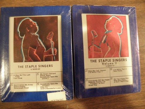the Staple Singers 2 SEALED 8-Track Tapes Downward Road Pray On New Born Soul - Picture 1 of 12