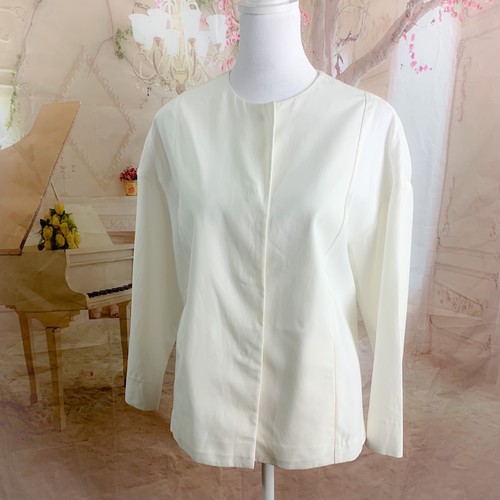 NUEVO Blazer Piazza Sempione Open Mandarín Botón Oculto Talla 40 EE. UU. 4 - Imagen 2 de 12