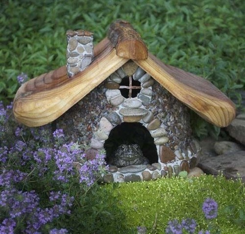 Frog Reptile House Wildlife Shelter Enclosure Garden Toad Retreat Resin Outdoor - Picture 22 of 24