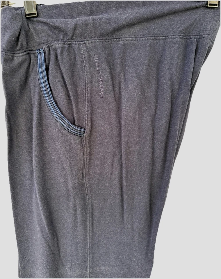 Pantalones deportivos Escada vintage para mujer azul marino talla mediana envío gratuito Foto 3 de 4