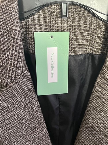 Kedera giubbotto lungo monopetto giacca smanicato linea lunga trench coat taglia L N - Foto 4 di 11