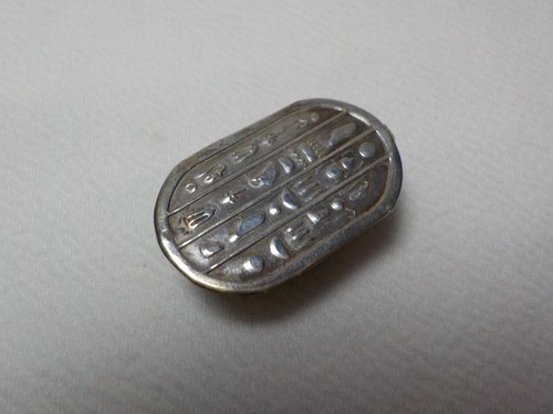 VINTAGE 800 SILVER SCARAB BEETLE EGYPTAIN LARGE 3D NECKLACE PENDANT - Picture 11 of 13