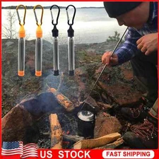 4PCS/SET Pocket Bellow Collapsible Fire Tool Kit Camping Survival Blow Fire Tube