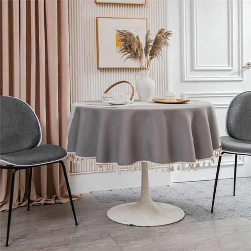 Mantel Boho Redondo Comedor Mantel Cubierta Cocina Hogar Decoración - Imagen 133 de 151