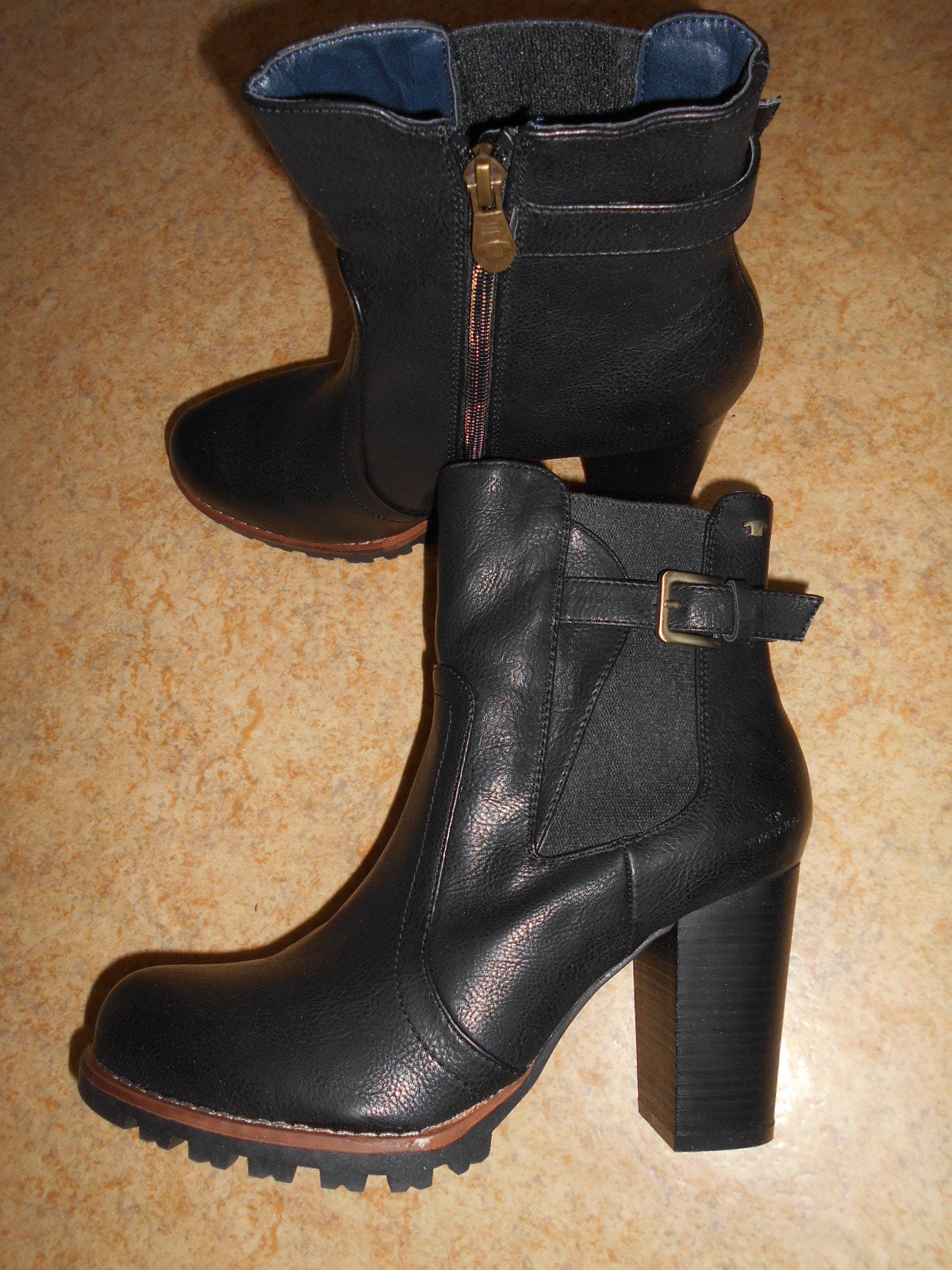 NEU - TOP-DAMEN - STIEFEL/STIEFELETTEN SCHWARZ GR. 40 NEU TOM TAILOR NEU - TOP-DAMEN - STIEFEL/STIEFELETTEN SCHWARZ GR. 40 NEU TOM TAILOR