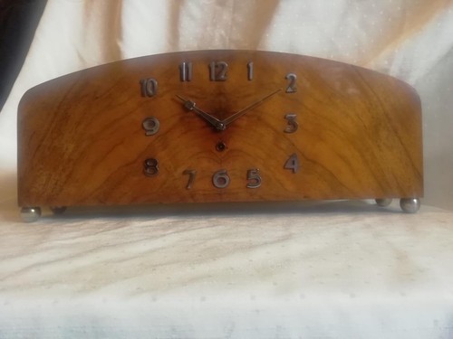 FEINE ART DECO 8 TAGE UHR DER HAMBURG AMERICAN CLOCK COMPANY um 1920 - Bild 17 von 24