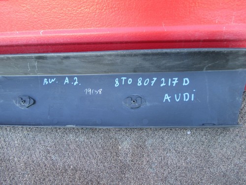 AUDI A5 RS5 LICENSE PLATE TRIM OEM 8T0807217D - Picture 8 of 8