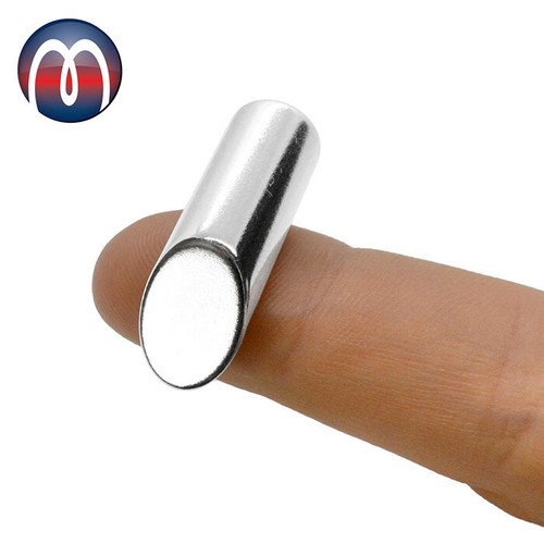 4 x Stabmagnet Ø10 x 30mm, mit Gehrung 45°, Neodym N42 - Nord - hält 3,6kg - Bild 2 von 5