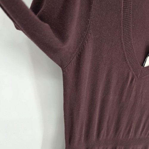 Bcbg maxazria womens small java brown long sleeve sweater dress fit flare NWT - Picture 3 of 10