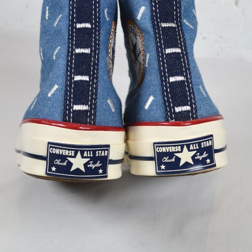 Converse Chuck Taylor 70s High Top "Indigo Boro" Speckled Denim Sneaker UK 7 - Bild 8 von 14