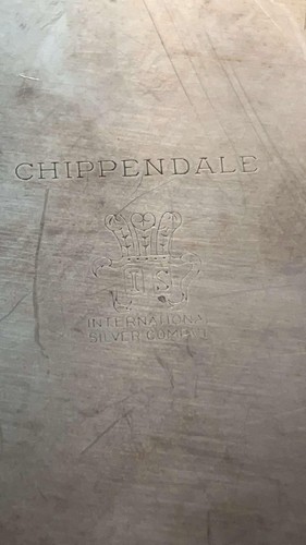 Vintage Chippendale International Silver Co. Reines Silber Tablett - Bild 5 von 5