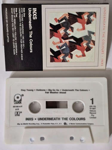 INXS 2 TAPE CASSETTE LOT UNDERNEATH THE COLOURS LISTEN LIKE THIEVES ROCK ATCO - Picture 9 of 18