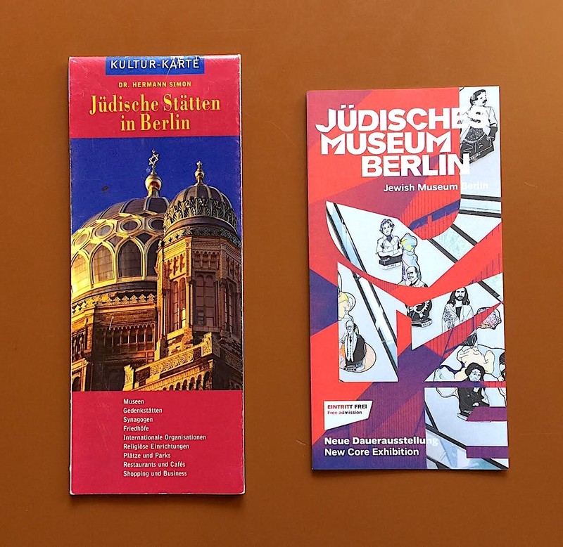 Map, Brochure for Jewish Berlin, Jewish Museum