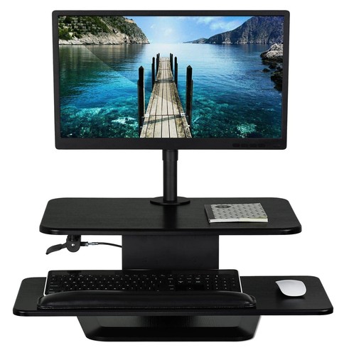 Sit-Stand Workstation with Single Monitor Mount - Picture 2 of 16