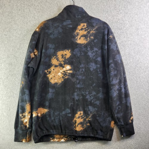 Volcom Sweater Mens M Black Bleached Tie Dye V Scient Fleece Ski Snowboarding - Picture 14 of 15